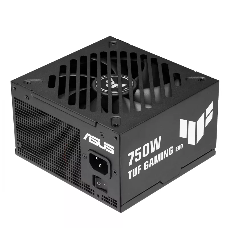 Fonte de alimentação ASUS TUF Gaming 750G EVO — 750 W, ATX, 80 PLUS Gold, 20+4 pinos, preto