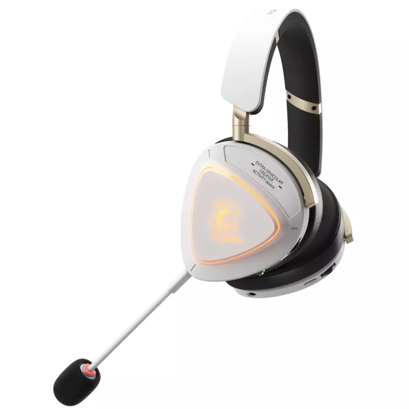 Headset ASUS ROG Delta II-KJP — Circum-aural, Com fios e sem fios (Bluetooth), 20–20000 Hz, 325 g, Preto/Branco
