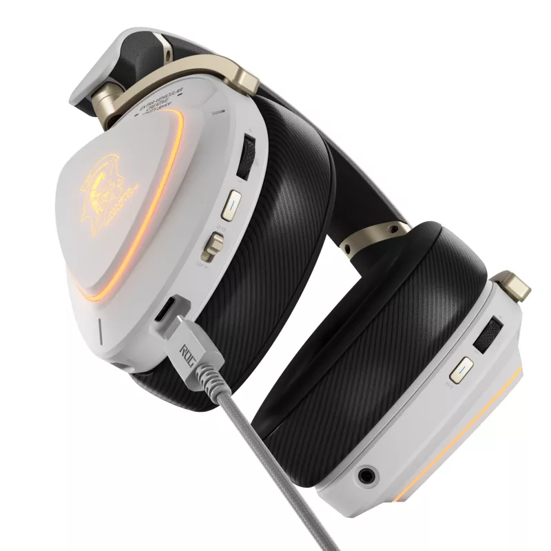 Headset ASUS ROG Delta II-KJP — Circum-aural, Com fios e sem fios (Bluetooth), 20–20000 Hz, 325 g, Preto/Branco