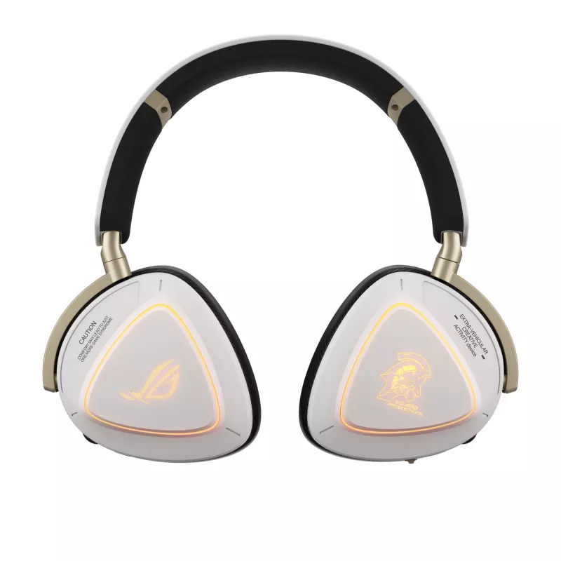Headset ASUS ROG Delta II-KJP — Circum-aural, Com fios e sem fios (Bluetooth), 20–20000 Hz, 325 g, Preto/Branco