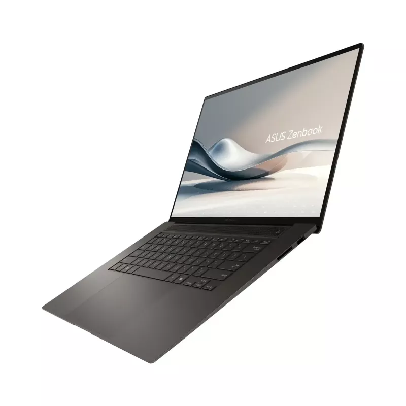 Portátil ASUS Vivobook S16 UM5606WA — 16 polegadas OLED 3K (2880×1800) 120Hz, AMD Ryzen AI 9 370HX, 32GB LPDDR5X, 2TB SSD, Windows 11 Pro, Zumaia Gray