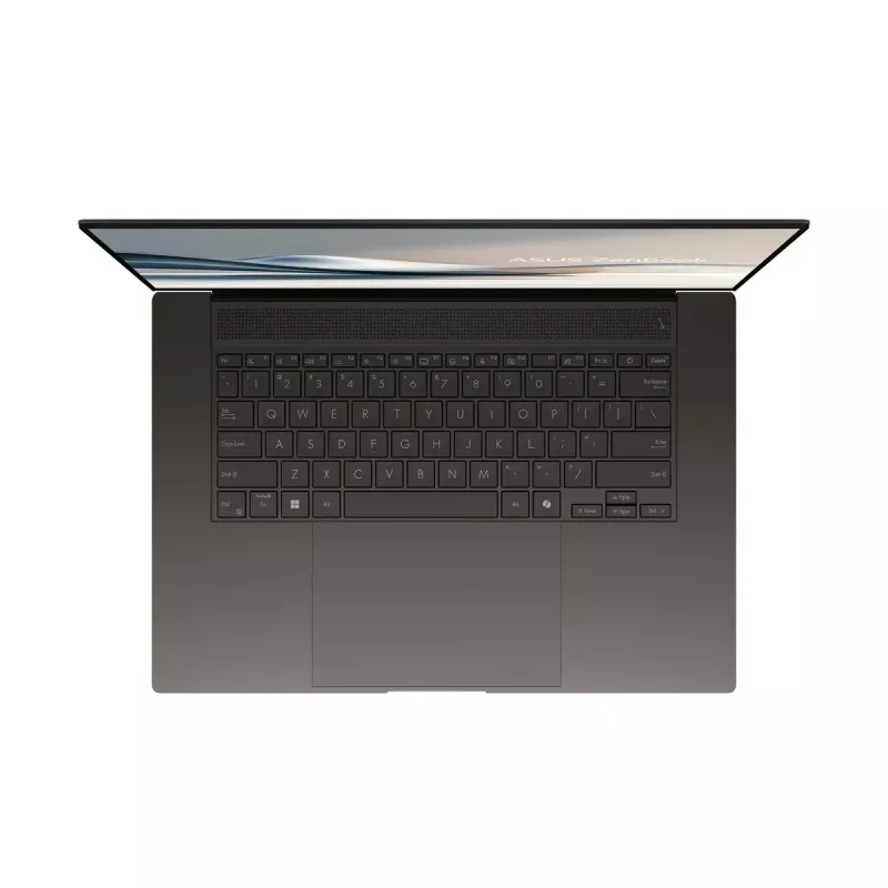 Portátil ASUS Vivobook S16 UM5606WA — 16 polegadas OLED 3K (2880×1800) 120Hz, AMD Ryzen AI 9 370HX, 32GB LPDDR5X, 2TB SSD, Windows 11 Pro, Zumaia Gray