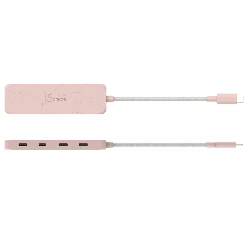j5create Hub USB-C ecológico para 4 portas Type-C Gen 2