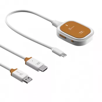 j5create ScreenCast FHD Extensor de ecrã sem fios USB-C, dongle, USB, USB Type-C, branco, 1 A, 0 - 40 °C