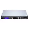 QNAP QGD-1600P Gerido Gigabit Ethernet (10/100/1000) Power over Ethernet (PoE) 1U preto, cinzento