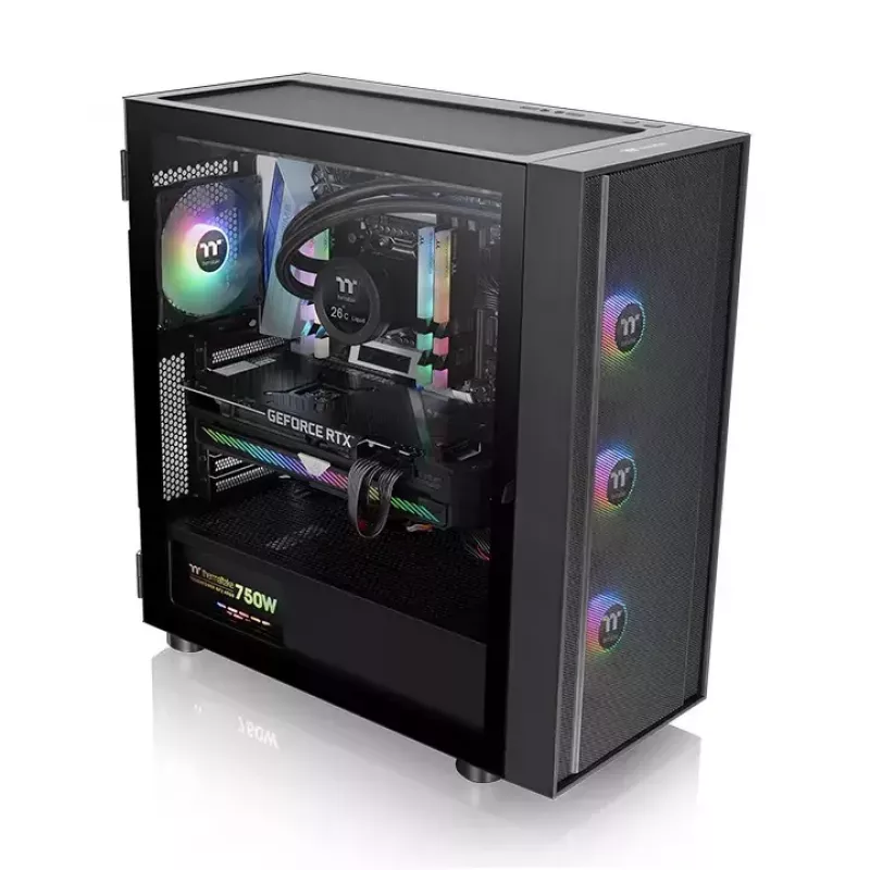 Caixa para PC Thermaltake H570 TG ARGB Midi Tower preto