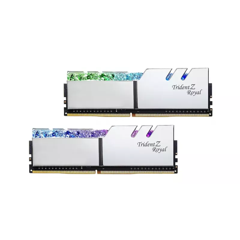 Kit de memória RAM DDR4 para desktop G.SKILL Trident Z Royal 32GB (2 x 16GB) 3600 MHz CL18 1,35V RGB