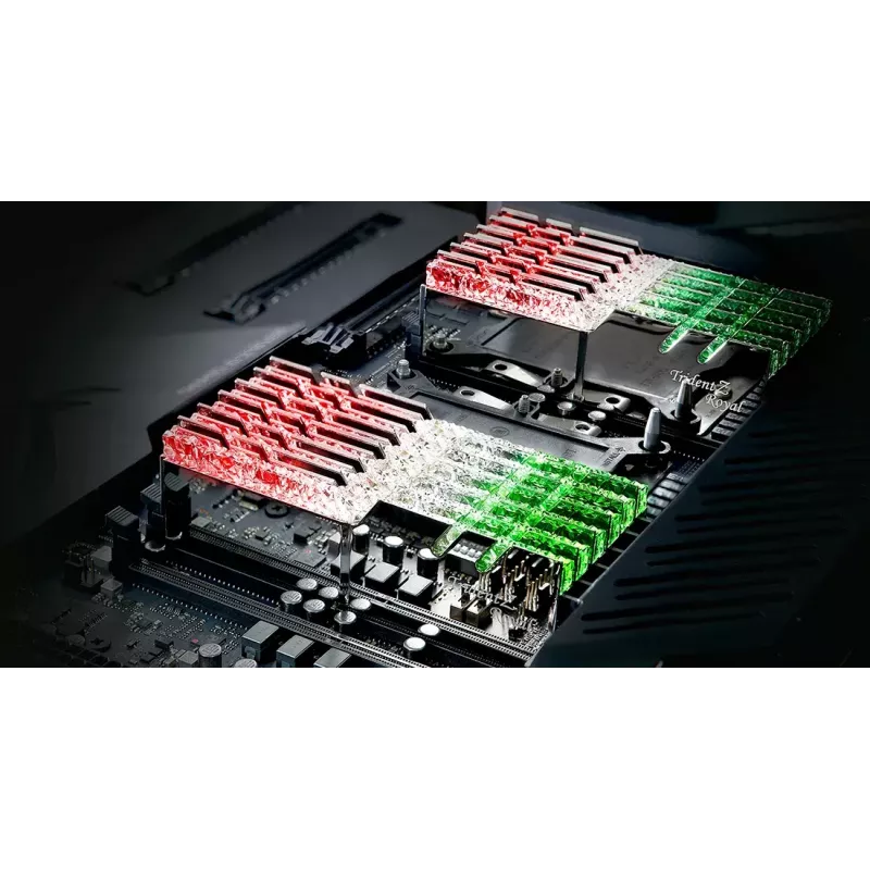 Kit de memória RAM DDR4 para desktop G.SKILL Trident Z Royal 32GB (2 x 16GB) 3600 MHz CL18 1,35V RGB