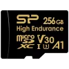 Cartão MicroSDXC Silicon Power SP256GBSTXDV3V1HSP 256 GB Class 10 High Endurance, 3,6 V, 0–70°C