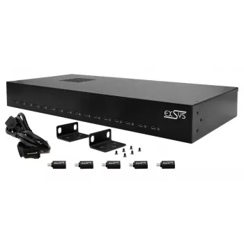 Carregador para dispositivos móveis EXSYS EX-11016 Universal preto AC carregamento rápido