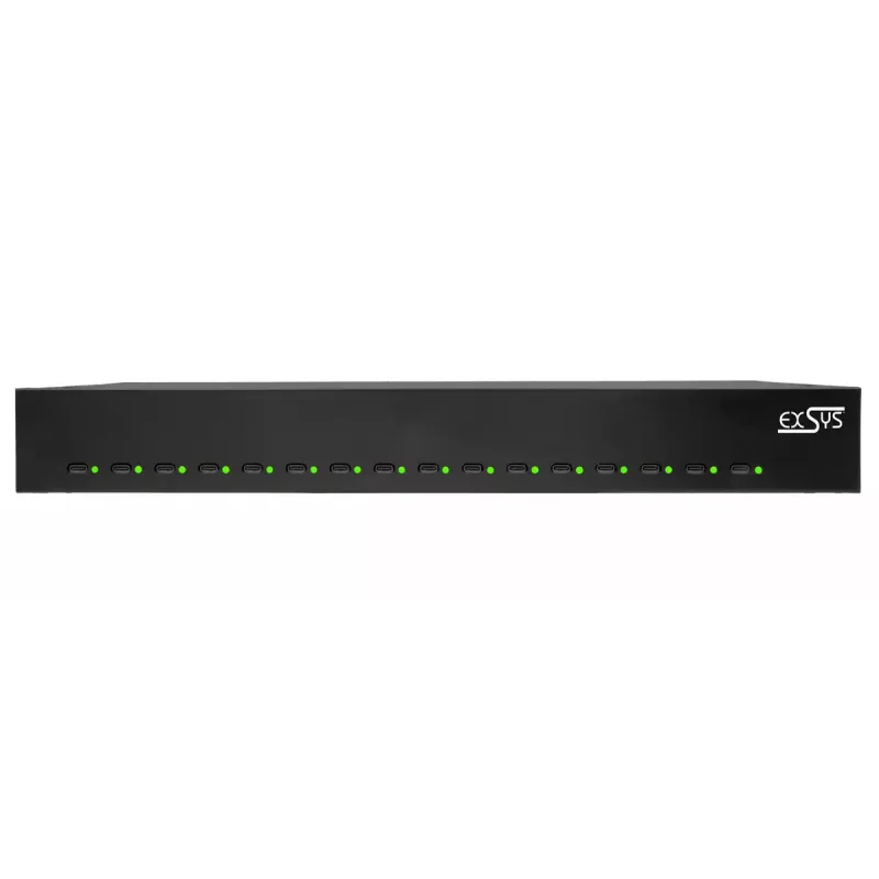 Carregador para dispositivos móveis EXSYS EX-11016 Universal preto AC carregamento rápido