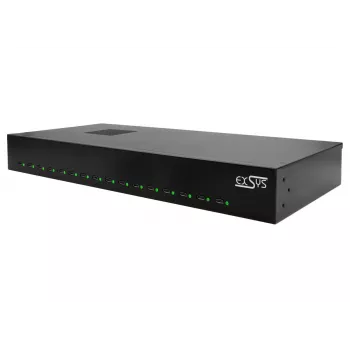 Carregador para dispositivos móveis EXSYS EX-11016 Universal preto AC carregamento rápido