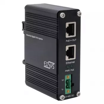 Injetor PoE++ Gigabit EXSYS 90W -40°C a +80°C