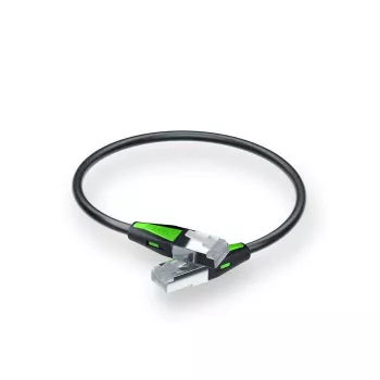 Cabo de rede Zyxel ACCESSORY-ZZ0109F Cat6a RJ-45–RJ-45 preto 0,18 m