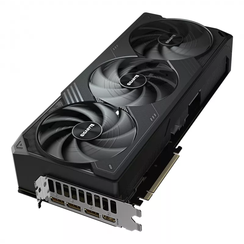 Placa gráfica GIGABYTE GeForce RTX 5090 WINDFORCE OC 32G – 32 GB GDDR7, 512 Bit, PCI-E 5.0, 2467 MHz de frequência do núcleo, 3 x DP 2.1a, 1 x HDMI 2.1b, NVIDIA DLSS 4, GV-N5090WF3OC-32GD