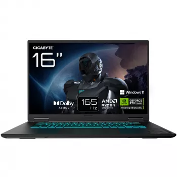 Portátil GIGABYTE GAMING A16 3VHK3DE894SH 16 polegadas AMD Ryzen 7 260 16GB 1TB NVIDIA GeForce RTX 5060 Windows 11 Home