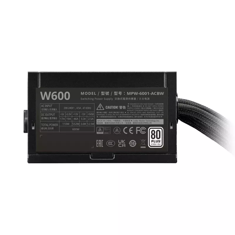 Fonte de alimentação Cooler Master ELITE NEX White 600W