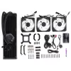 Kit de refrigeração líquida Cooler Master MasterLiquid 360 ATMOS 12 cm preto