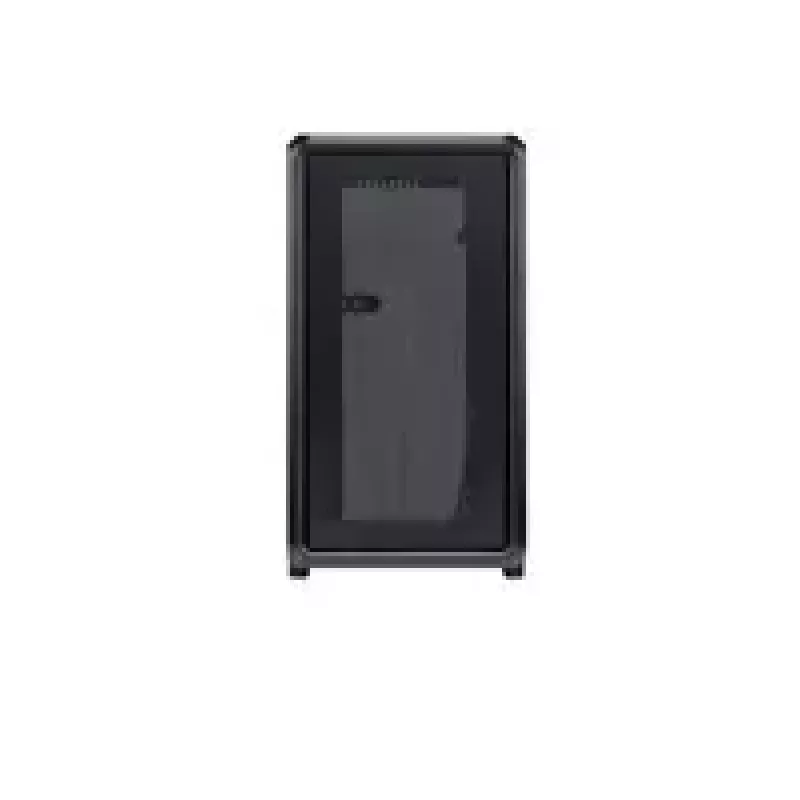 Caixa de computador Cooler Master MasterFrame 400 Mesh preto mATX com painel lateral transparente e 1x ventoinha ARGB de 120mm