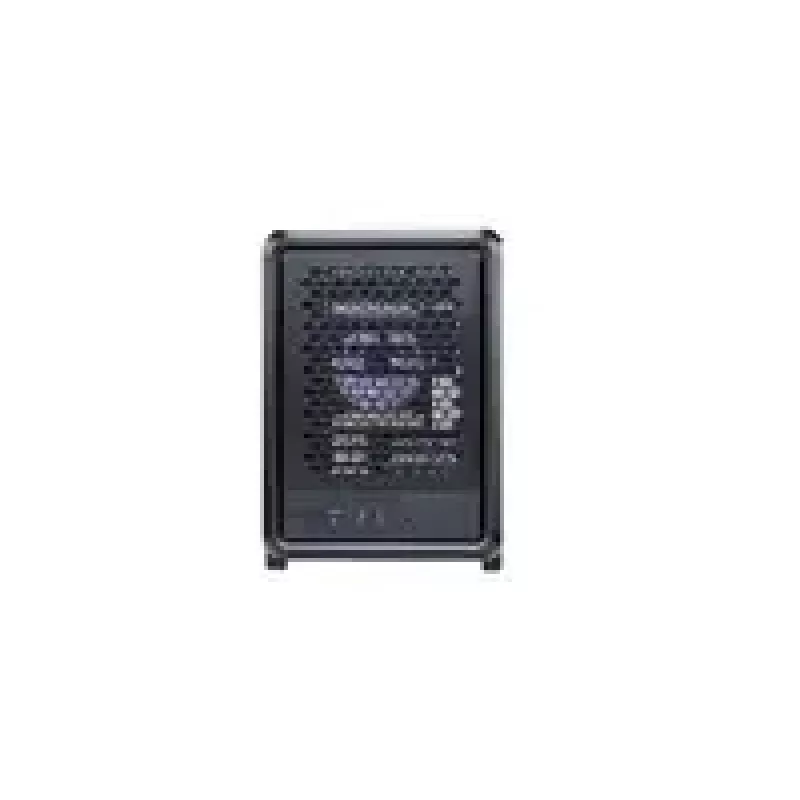 Caixa de computador Cooler Master MasterFrame 400 Mesh preto mATX com painel lateral transparente e 1x ventoinha ARGB de 120mm
