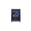 Caixa de computador Cooler Master MasterFrame 400 Mesh preto mATX com painel lateral transparente e 1x ventoinha ARGB de 120mm