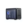 Caixa de computador Cooler Master MasterFrame 400 Mesh preto mATX com painel lateral transparente e 1x ventoinha ARGB de 120mm