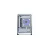 Caixa de computador Cooler Master MasterFrame 400 Mesh prateado, mATX, painel lateral transparente, 1x ventoinha ARGB de 120 mm