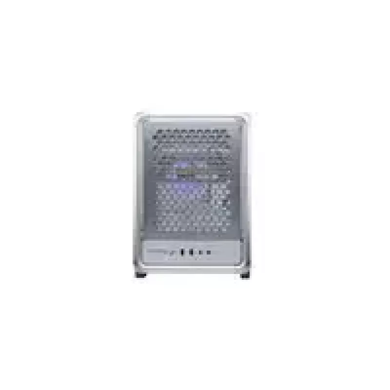 Caixa de computador Cooler Master MasterFrame 400 Mesh prateado, mATX, painel lateral transparente, 1x ventoinha ARGB de 120 mm