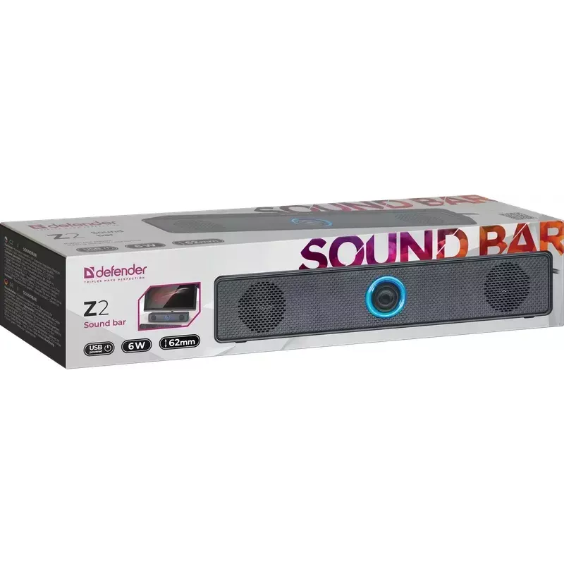 Defender Z2 soundbar 6W LED coluna USB