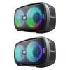 Altifalante Bluetooth portátil Defender Q5 estéreo, 20W, iluminação LED, rádio FM, TWS