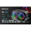 Altifalante Bluetooth portátil Defender Q5 estéreo, 20W, iluminação LED, rádio FM, TWS