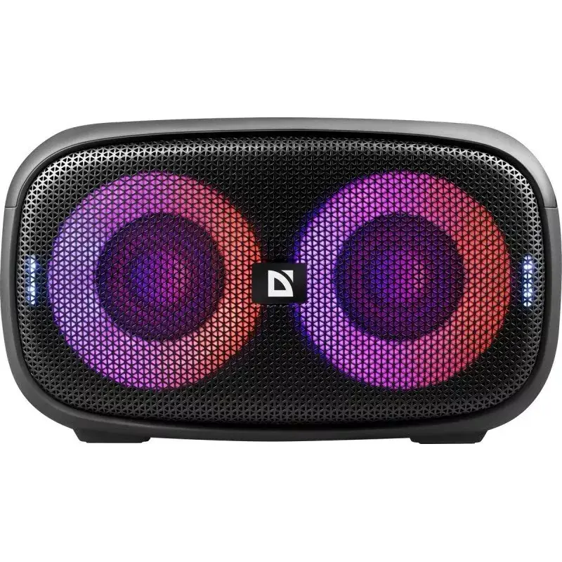 Altifalante Bluetooth portátil Defender Q5 estéreo, 20W, iluminação LED, rádio FM, TWS