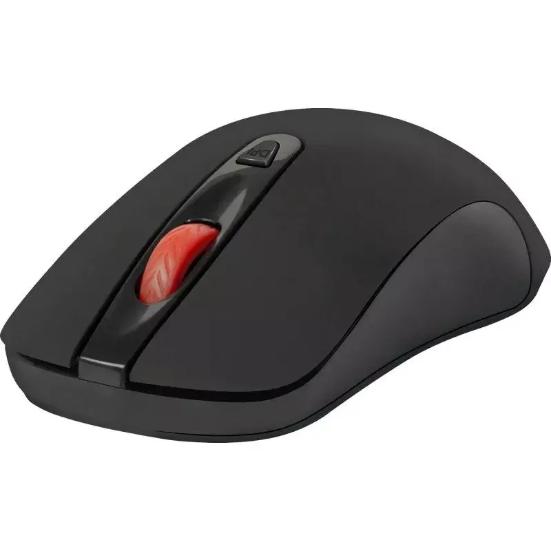 Rato ótico RF silencioso sem fios DEFENDER Nexus MS-195 — 1600 DPI, 2,4 GHz, Nano-USB, ambidestro, 2×AAA, preto