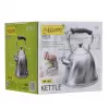 Chaleira Maestro MR-1305 — chaleira de fogão em aço inoxidável, 3,0 L, adequada para indução, apito, tampa articulada