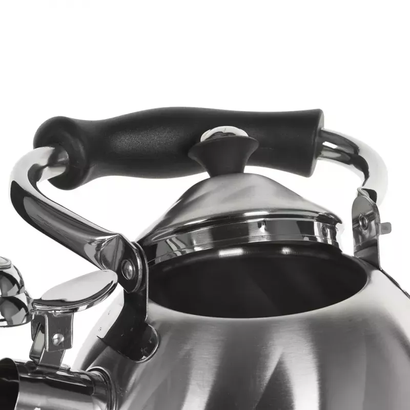 Chaleira Maestro MR-1305 — chaleira de fogão em aço inoxidável, 3,0 L, adequada para indução, apito, tampa articulada