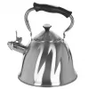Chaleira Maestro MR-1305 — chaleira de fogão em aço inoxidável, 3,0 L, adequada para indução, apito, tampa articulada