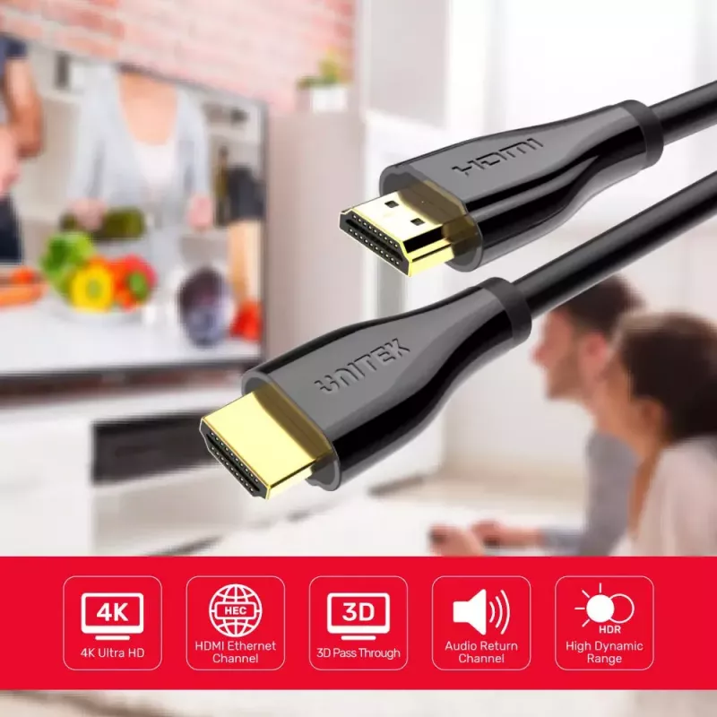 Unitek C1047GB Cabo Premium HDMI 2.0, 1,5 m