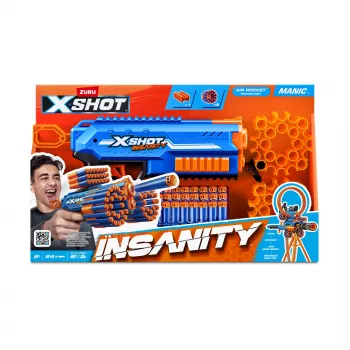 Blaster XSHOT Insanity Manic (24 dardos) ZURU