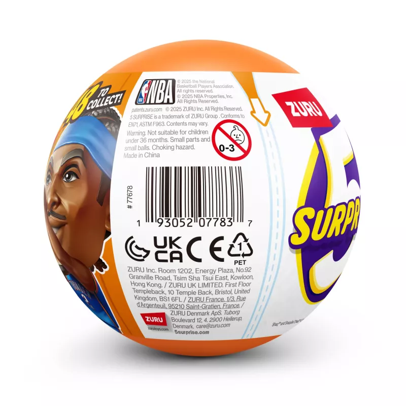 5 Surprise NBA Ballers Série 2, 3 anos, Multicolor