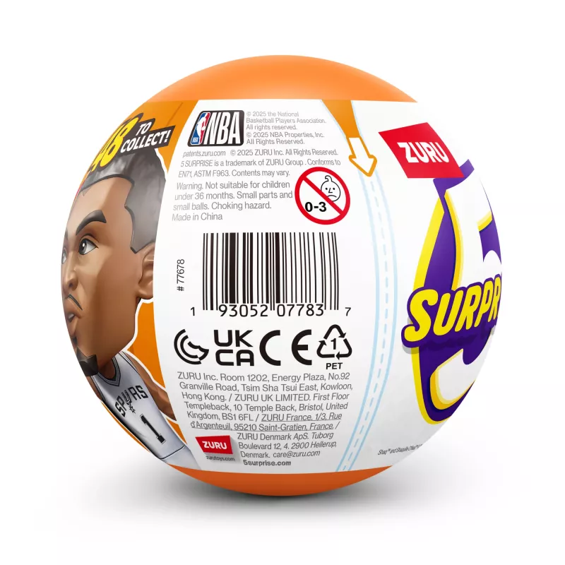 5 Surprise NBA Ballers Série 2, 3 anos, Multicolor