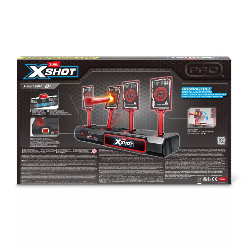 Alvo eletrónico ZURU XSHOT, alvo, 8 anos, AA, Preto