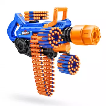 Blaster de dardos de brinquedo Zuru XSHOT Insanity — Smoke N Barrel, inclui 72 dardos de espuma