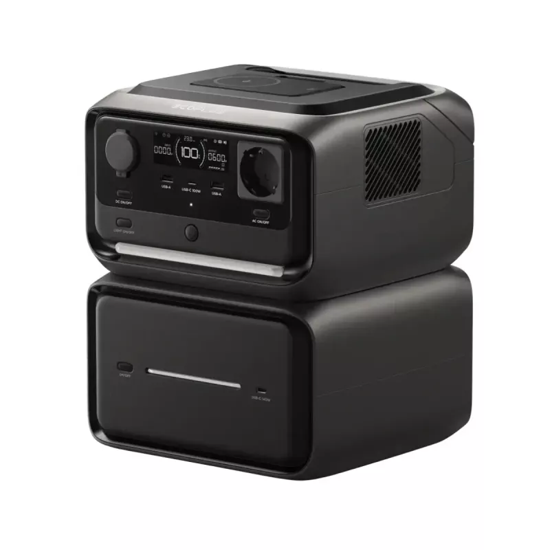 Bateria portátil EcoFlow RIVER 3 MAX PLUS Wireless, 858Wh