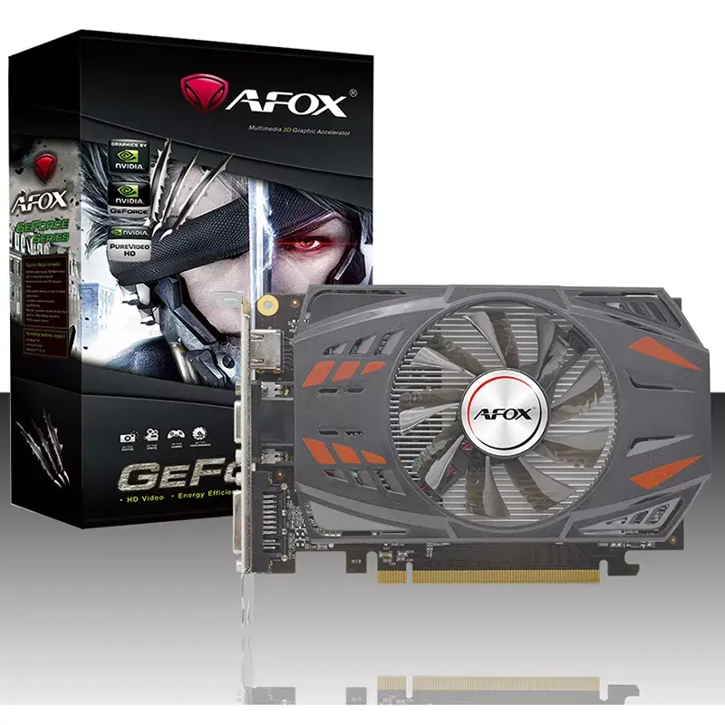 AFOX GeForce GT 730 1GB DDR3 64-bit Low Profile Placa gráfica (AF730-1024D3L7-V1)