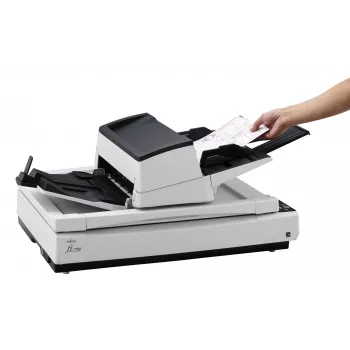 Scanner de mesa e ADF Ricoh fi-7700S 600 x 600 DPI A3 preto, branco