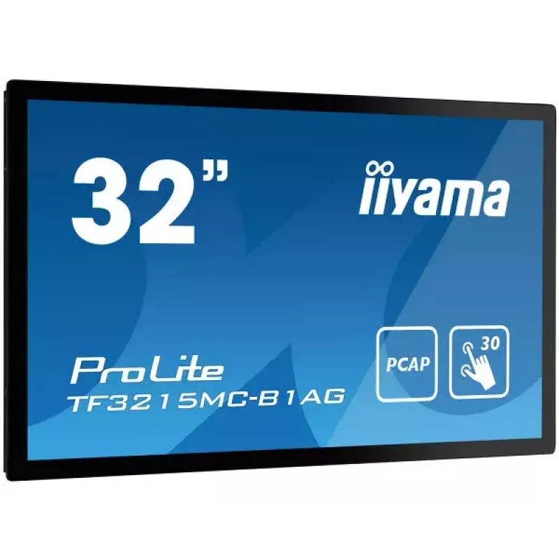 Monitor de computador iiyama ProLite TF3215MC-B1AG 81,3 cm (32 polegadas) 1920 x 1080 píxeis Full HD LED Touchscreen Kiosk preto