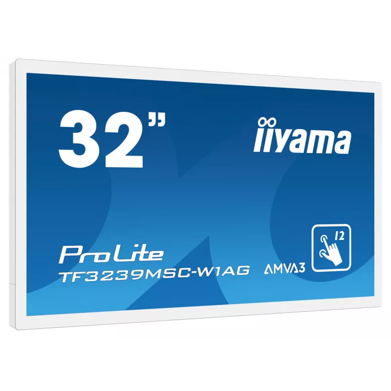 Monitor iiyama ProLite TF3239MSC-W1AG 31,5 polegadas (80 cm) Full HD 1920x1080 LED Touchscreen AMVA3 branco