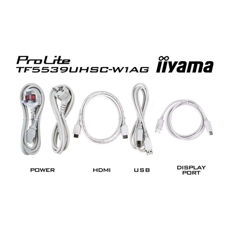 Monitor iiyama ProLite TF3239MSC-W1AG 31,5 polegadas (80 cm) Full HD 1920x1080 LED Touchscreen AMVA3 branco