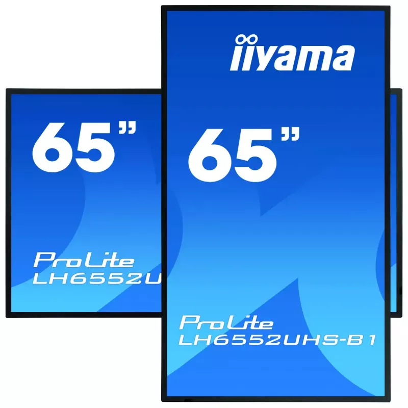 Ecrã de sinalização digital IIYAMA LH6552UHS-B1 64,5 polegadas IPS 4K 3840x2160 500 cd/m² Android 8.0 24/7 preto