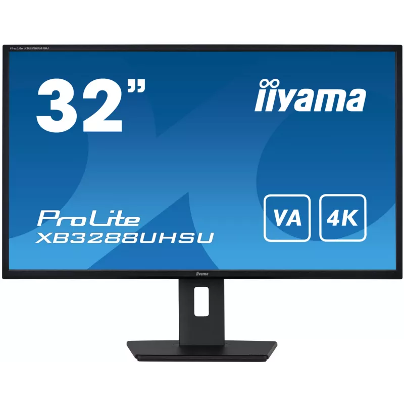 Monitor de computador iiyama ProLite XB3288UHSU-B5 80 cm (31,5 polegadas) 3840 x 2160 píxeis 4K Ultra HD LCD preto